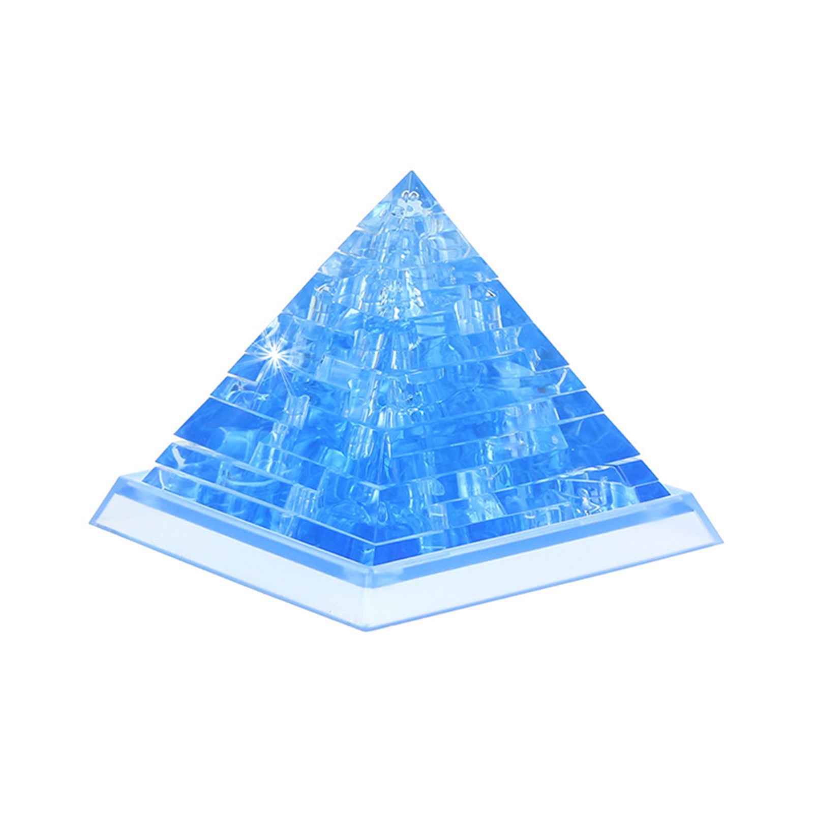Crystal Puzzle Riddle 3D Crystal Puzzle Pyramid – 38PCS Brain Teaser for Puzzle Lovers – BTYYIHEX