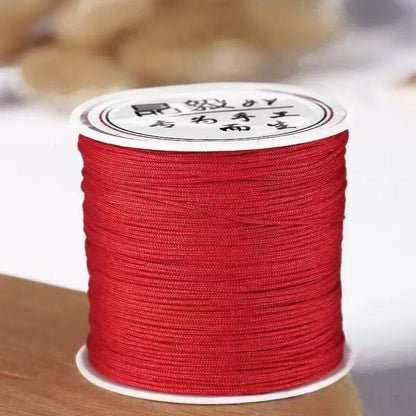 #001 - 0.8mm Nylon String for Bracelets, Chinese Knotting Cord Nylon Beading Thread, Braided Bracelets, Beading, Necklaces, Macrame Craft, Wind Chime, Jewelry Making