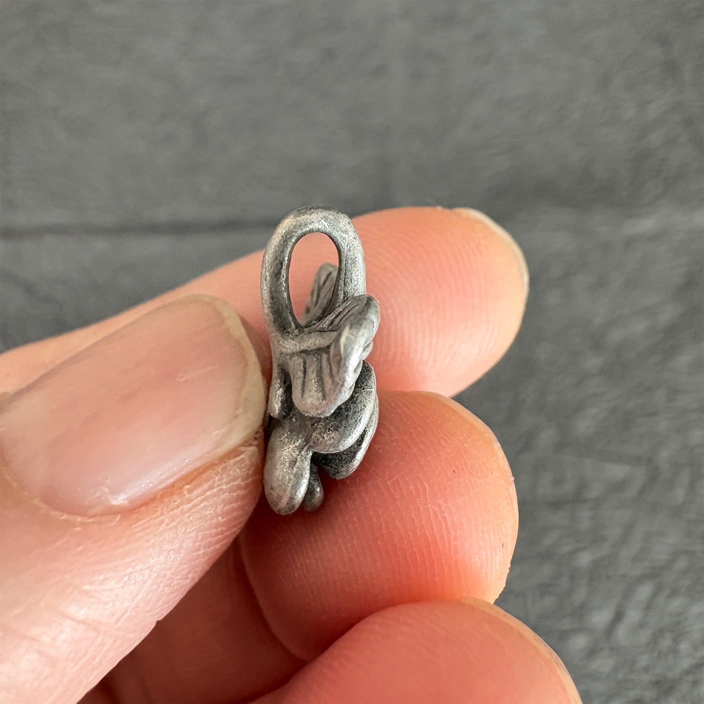 6PCS Vintage Antique Silver Rose Pendant, Retro Flower Charm for DIY Jewelry